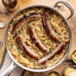 Bratwurst and Sauerkraut