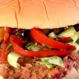 Breaded Pork Tenderloin Sandwiches with Sauteed Peppers