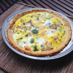 Breakfast Quiche with Broccoli and Ham