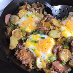 Breakfast Skillet: Potato, Sausage, Egg