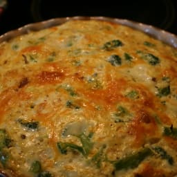 Broccoli and Cheddar Quiche