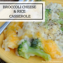 Broccoli Cheese and Rice Casserole