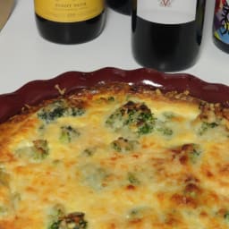 Broccoli Garlic Quiche