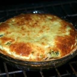 Broccoli, Mushroom and Double Cheese Quiche