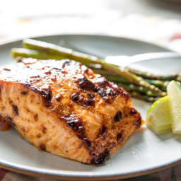 Broiled Salmon With Chile-Lime Mayonnaise Recipe