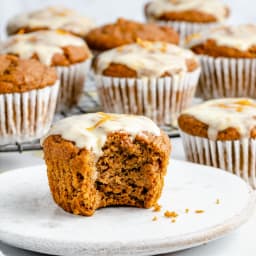 Brown Butter Pumpkin Orange Muffins