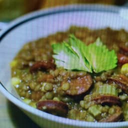 Brown Lentil & Spicy Chorizo Soup/Stew