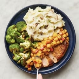 Brown Sugar Bourbon Apple Pork Chops