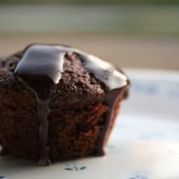 Brownie Cups W/ Chocolate Glaze