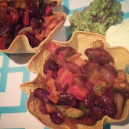 Brownies Vegetarian Tortilla Bowls