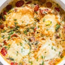 Bruschetta Baked Eggs