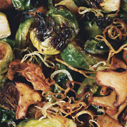 Brussels Sprouts with Shallots and Wild Mushrooms