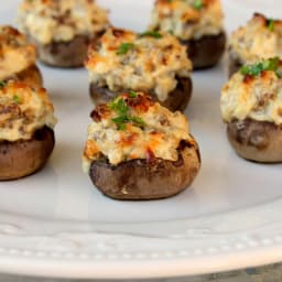 Buffalo Chicken Stuffed Mushrooms