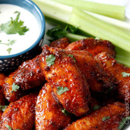 Buffalo Honey Hot Wings and Traditional Buffalo Hot Wings