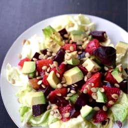 Butter Lettuce Salad with Roast Beets, Orange & Avocado