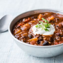 Butternut Black Bean Chili