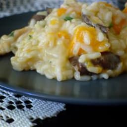 Butternut Squash and Shiitake Mushroom Wild Rice Risotto