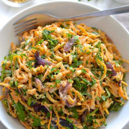 Butternut Squash Noodles with Tahini Lemon Sauce