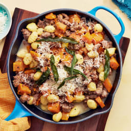 Butternut Squash, Sweet Sausage & Gnocchi with Sage