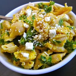 butternut squash pasta with blue cheese