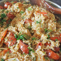 Cajun Shrimp and Sausage Risotto