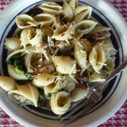 Campanelle with Broccoli Raab, Sausage & Olives