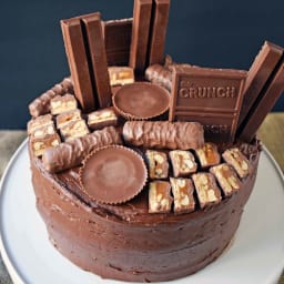 Candy Bar Stash Chocolate Cake