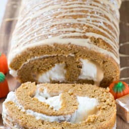 Caramel Pumpkin Cake Roll