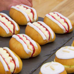 Cardamom and Almond Buns and Nutmeg and Sour Cherry Fingers