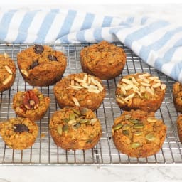 Cardamom Carrot Zucchini Muffins
