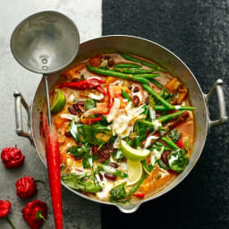 Caribbean vegetable curry