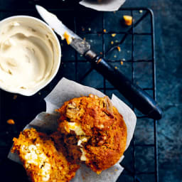 Carrot Cake And Cream Cheese Muffins