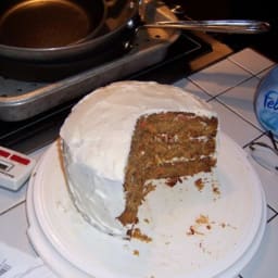 carrot cake with cream cheese frosting