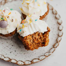 Carrot Cupcakes with Cream Cheese Frosting