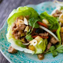 Cashew Chicken Lettuce Wraps