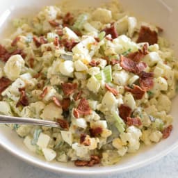Cauliflower Potato Salad (Keto / Low-carb)