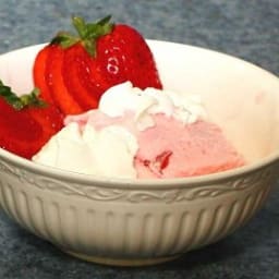 Champagne Sorbet with Wild Strawberries