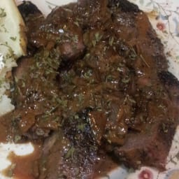 Cheaters Steak au Poivre