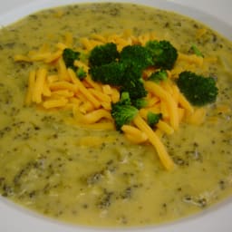 Cheddar broccoli soup