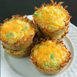 Cheddar Onion Hash Brown Cups