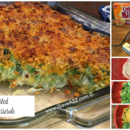 Cheese Crusted Broccoli Casserole without Rice