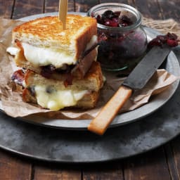 Cheese Curd, Bacon and Red Onion Marmalade Grilled Cheese
