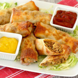 Cheeseburger Egg Rolls