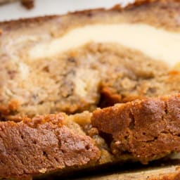 Cheesecake-Stuffed Banana Bread