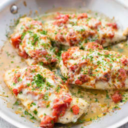 Cheesy Bruschetta Chicken Cutlets