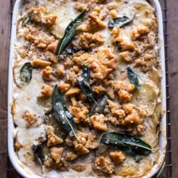 Cheesy Potato Au Gratin with Buttery Ritz Cracker Crumbs