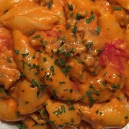 Cheesy Sausage Pasta