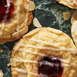 Cherry Bakewell Cookies