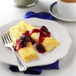 Cherry Cheese Blintzes