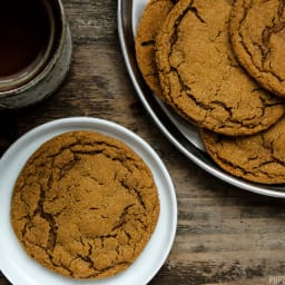 Chewy Five Spice Ginger Molasses Cookies